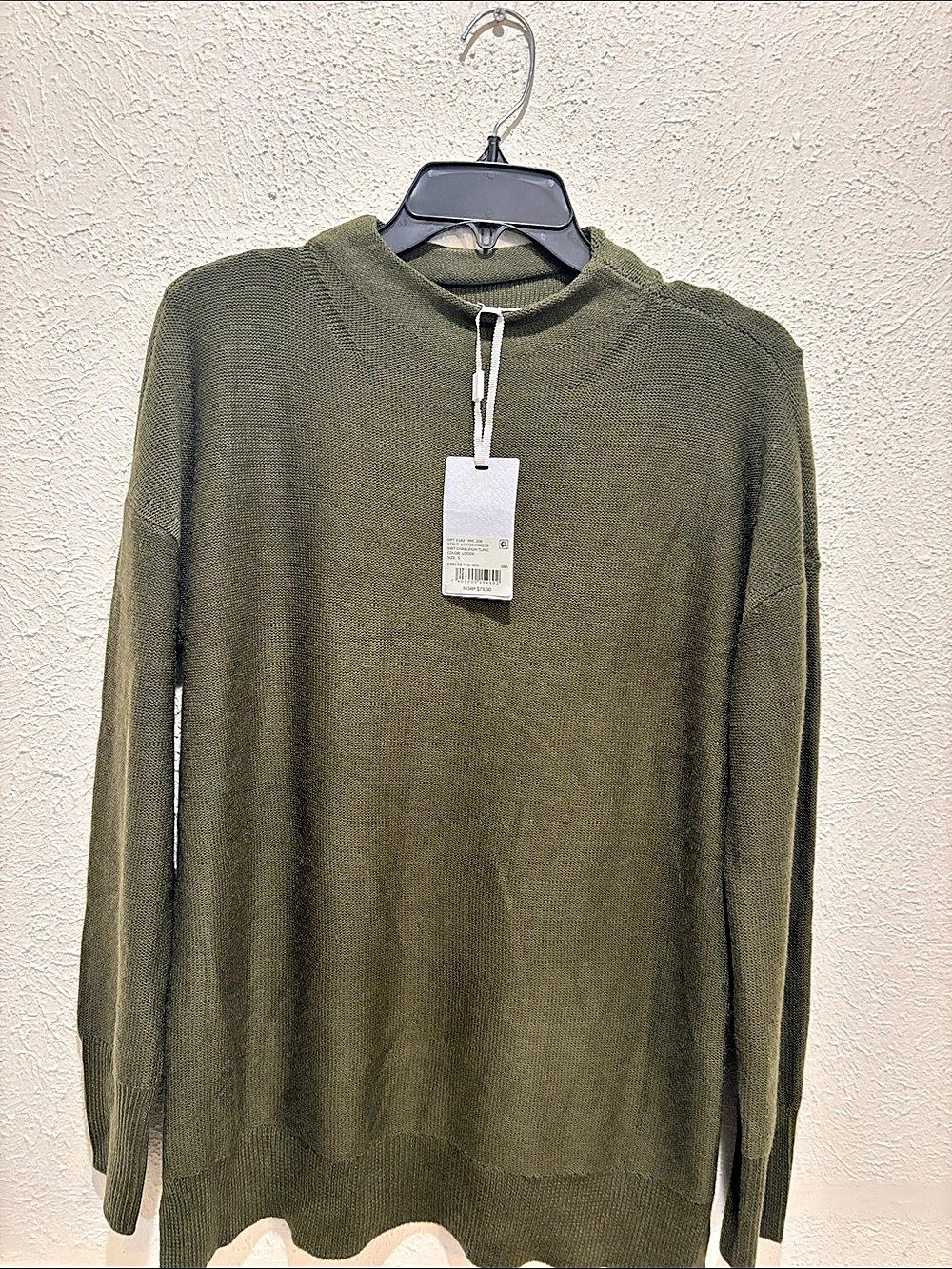 Preston & York Charleigh Tunic Crewneck Sweater in Green Size Small NWT